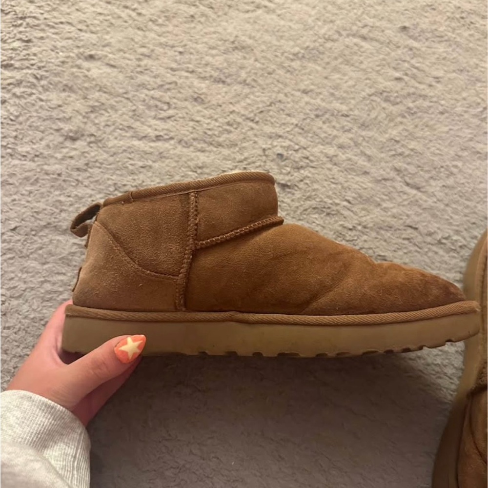UGG Women's Tan Suede Ankle Boots